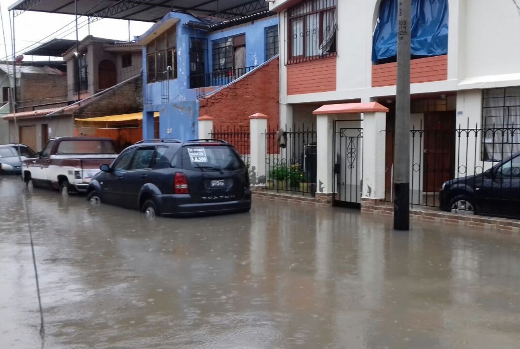 zona urbana de Piura inundada